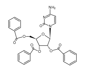 2'-O,3'-O,5'-O-Tribenzoylcytidine结构式