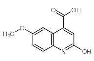 2-羟基-6-甲氧基喹啉-4-羧酸结构式