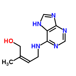 6-[4-HYDROXY-3-METHYL-CIS-2-BUTENYLAMINO]PURINE structure