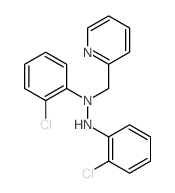 1,2-bis(2-chlorophenyl)-1-(pyridin-2-ylmethyl)hydrazine Structure