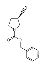 (R)-1-N-Cbz-3-cyanopyrrolidine Structure