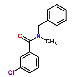 N-Benzyl-3-chloro-N-methylbenzamide结构式