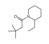 Piperidine, 1-(3,3-dimethyl-1-oxobutyl)-2-ethyl- (9CI)结构式