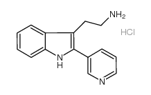 2-(2-吡啶-3-基-1H-吲哚-3-基)乙胺盐酸盐结构式