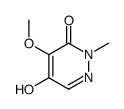 5-hydroxy-4-methoxy-2-methylpyridazin-3-one结构式