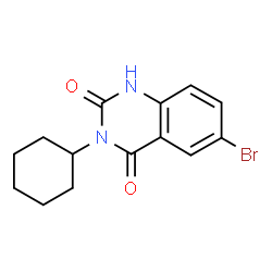 6-Bromo-3-cyclohexylquinazoline-2,4(1H,3H)-dione Structure