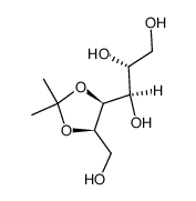 4,5-mono-O-isopropylidene-D-mannitol结构式