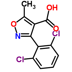 3-(2,6-Dichlorophenyl)-5-methylisoxazole-4-carboxylic acid Structure
