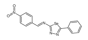 1-(4-nitrophenyl)-N-(5-phenyl-1,3,4-selenadiazol-2-yl)methanimine Structure