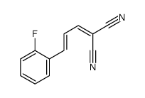 2-[3-(2-fluorophenyl)prop-2-enylidene]propanedinitrile Structure