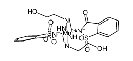 [Mn(monoethanolethylenediamine)2(saccharinato)2]结构式