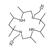 1,8-bis(2-cyanoethyl)-3,5,7,7,10,12,14,14-octamethyl-1,4,8,11-tetraazacyclotetradecane结构式