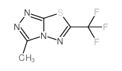 2-methyl-7-(trifluoromethyl)-6-thia-1,3,4,8-tetrazabicyclo[3.3.0]octa-2,4,7-triene结构式
