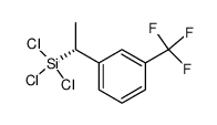 1-(3-trifluoromethylphenyl)-1-(trichlorosilyl)ethane结构式