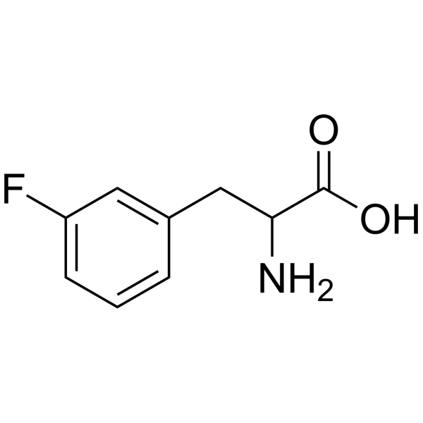 3-氟-DL-苯丙氨酸结构式