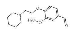 3-methoxy-4-(2-piperidin-1-ylethoxy)benzaldehyde结构式