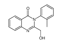 2-(hydroxymethyl)-3-(2-methylphenyl)quinazolin-4-one结构式