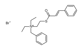 benzyl-diethyl-[2-(3-phenylprop-2-enoylsulfanyl)ethyl]azanium,bromide结构式