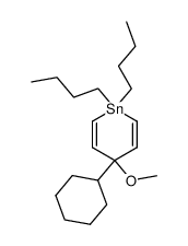 1,1-di-n-butyl-4-cyclohexyl-4-methoxy-1,4-dihydrostannane Structure