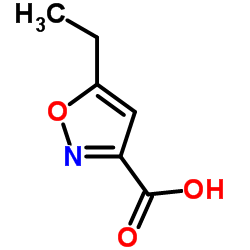 5-乙基异恶唑-3-甲酸结构式