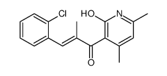 3-[(E)-3-(2-chlorophenyl)-2-methylprop-2-enoyl]-4,6-dimethyl-1H-pyridin-2-one Structure
