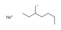 sodium,3-methanidylheptane Structure