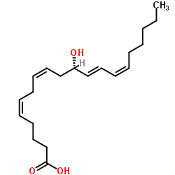 11-hydroxy-5,8,12,14-eicosatetraenoic acid结构式