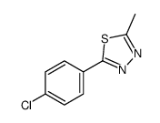 2-(4-氯苯基)-5-甲基-1,3,4-噻二唑结构式