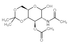 2-乙酰氨基-2-脱氧-4,6-邻异亚丙基-d-吡喃葡萄糖结构式