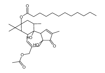 12-Deoxy-phorbol-13-dodecanoate-20-acetate Structure