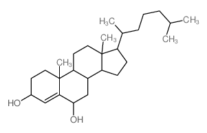 Cholest-4-ene-3,6-diol,(3b,6b)- Structure