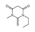 1-甲基-3-丙基-2-硫代巴比妥酸结构式