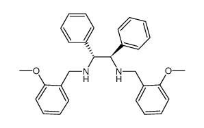 (1R,2R)-N,N’-bis(2-methoxybenzyl)-1,2-diphenylethane-1,2-diamine Structure