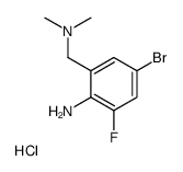 4-bromo-2-[(dimethylamino)methyl]-6-fluoroaniline,hydrochloride结构式
