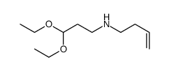 N-(3,3-diethoxypropyl)but-3-en-1-amine结构式