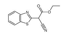 benzothiazol-2-yl-cyano-acetic acid ethyl ester Structure