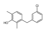 3-[(3-chlorophenyl)methyl]-2,6-dimethylphenol Structure