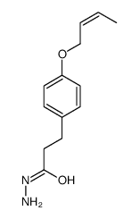 3-(4-but-2-enoxyphenyl)propanehydrazide结构式