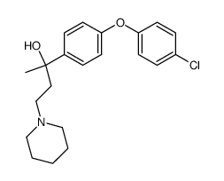 1-piperidino-3-(4-p-chlorophenoxy-phenyl)-butan-3-ol结构式
