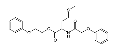 4-Methylsulfanyl-2-(2-phenoxy-acetylamino)-butyric acid 2-phenoxy-ethyl ester Structure