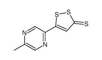 5-(5-methylpyrazin-2-yl)dithiole-3-thione结构式