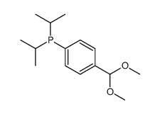 [4-(dimethoxymethyl)phenyl]-di(propan-2-yl)phosphane结构式