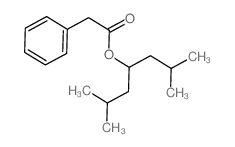 2,6-dimethylheptan-4-yl 2-phenylacetate结构式