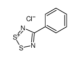 4-phenyl-1,2,3,5-dithiadiazol-1-ium,chloride结构式