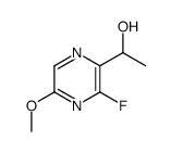 1-(3-Fluoro-5-methoxy-2-pyrazinyl)ethanol Structure
