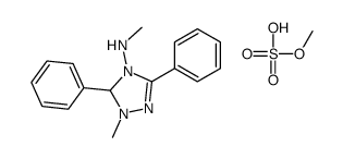 N,1-dimethyl-3,5-diphenyl-1,5-dihydro-1,2,4-triazol-1-ium-4-amine,methyl sulfate结构式