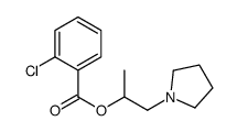 1-pyrrolidin-1-ylpropan-2-yl 2-chlorobenzoate Structure