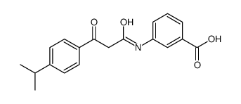 3-[[3-oxo-3-(4-propan-2-ylphenyl)propanoyl]amino]benzoic acid Structure