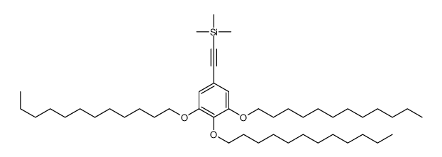 trimethyl-[2-(3,4,5-tridodecoxyphenyl)ethynyl]silane结构式