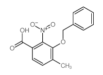 4-methyl-2-nitro-3-phenylmethoxy-benzoic acid structure